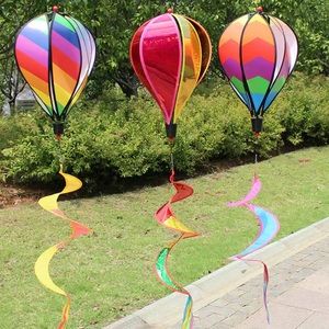 Rotating hot air balloon outdoor decoration